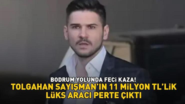 Feci kaza Tolgahan Sayışmanın 11 milyon TL’lik lüks aracı kullanılamaz hale geldi