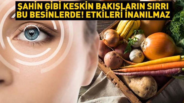 Şahin gibi keskin bakışların sırrı bu 7 besinde Ömür boyu etkili doğal reçete... Gözlere olan bu faydasına inanamayacaksınız A, B, C, D, E vitamini, Omega 3...