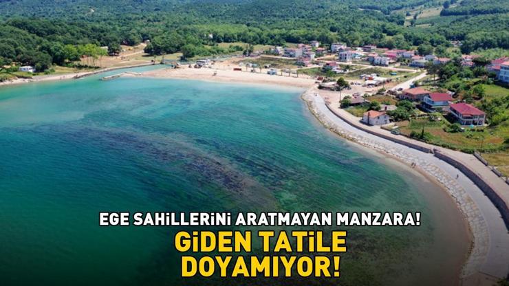 Bodrum ve Çeşme out, Kandıra in Ege sahillerini aratmayan manzara: Giden tatil yapmaya doyamıyor