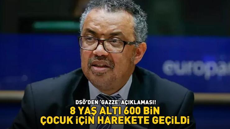 DSÖden flaş Gazze açıklaması 8 yaş altı 600.000 çocuk için harekete geçildi