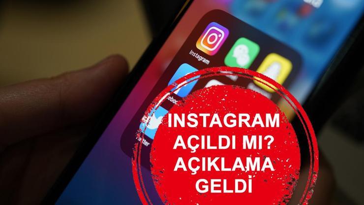 INSTAGRAM AÇILDI MI Son dakika: Instagram erişim engeli kalktı mı