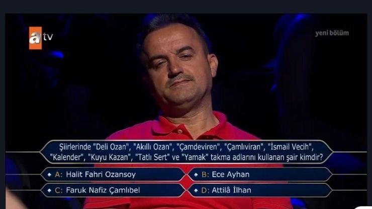 Takma adı kullanan şair: Deli Ozan, Akıllı Ozan, Çamdeviren takma adlı şair Ahmet Faruk Çamlıbel, Atilla İlhan