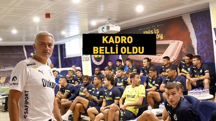 Fenerbahçe, Göztepe kadrosunu açıkladı