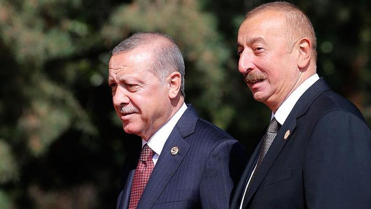 Cumhurbaşkanı Erdoğan İlham Aliyev ile görüştü