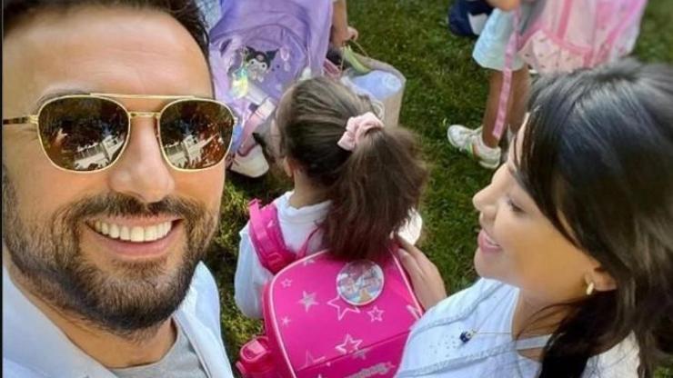 Megastar Tarkan, kızı Liyanın ilk okul gününü paylaştı