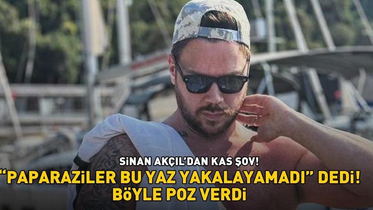 Sinan Akçıldan kas şov Paparaziler bu yaz yakalayamadı dedi, böyle poz verdi