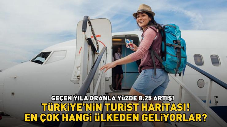 TÜRKİYEYE EN FAZLA TURİST GÖNDEREN ÜLKELER En çok nereden geliyorlar Geçen yıla oranla yüzde 8.27 artış