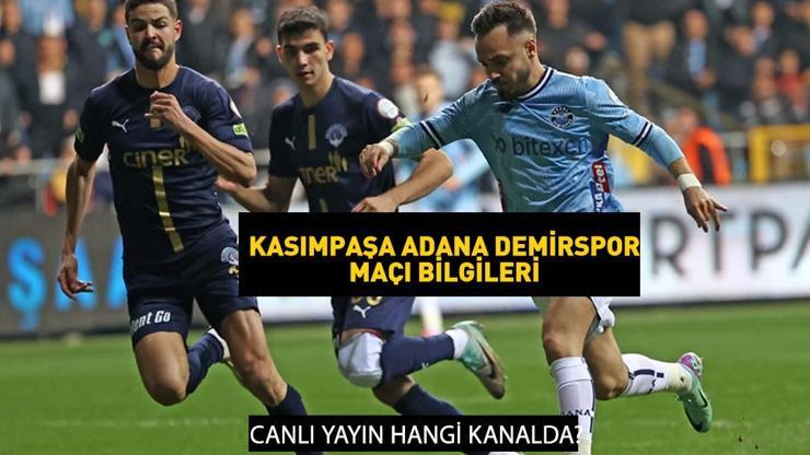 Kasımpaşa Adana Demirspor maçı canlı izle bilgileri... Bein Sports 2 frekans... Kasımpaşa Adana Demirspor maçı canlı yayın nereden izlenir