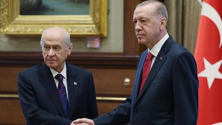 Cumhurbaşkanı Erdoğan, MHP Genel Başkanı Bahçeli ile görüştü