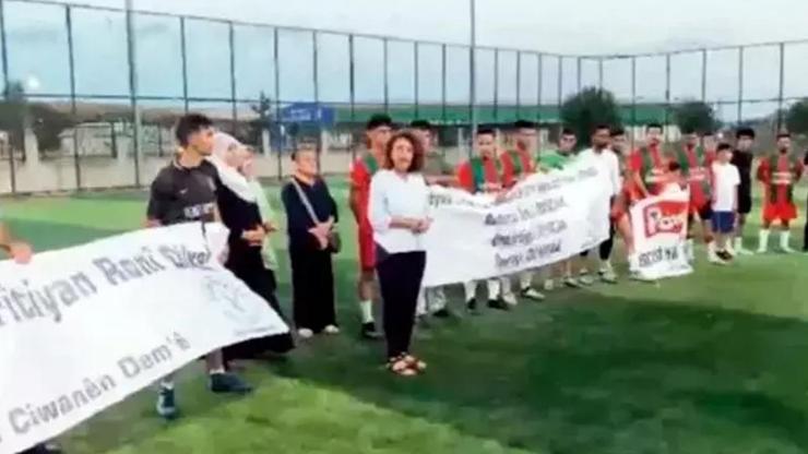 Esenyurtta DEM provokasyonu: Halı saha maçını terör propogandasına çevirdiler