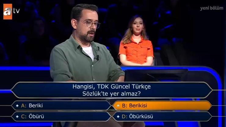 Hangisi, TDK Güncel Türkçe Sözlükte yer almaz Beriki, Berikisi, Öbürü, Öbürküsü