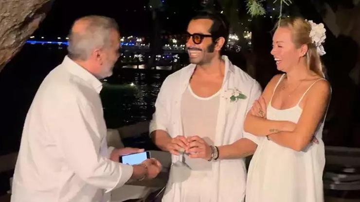 Sürpriz nikah Gökhan Türkmen, doğum gününde Sinem Aksoy ile nikah tazeledi