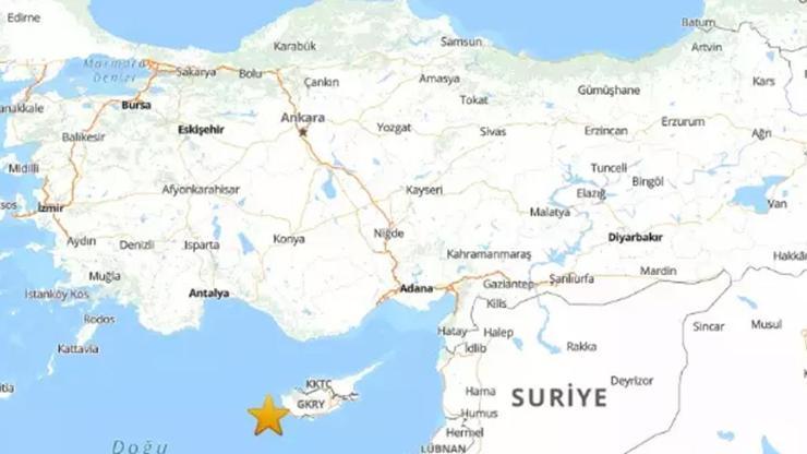 Son dakika: Akdenizde 4.8 büyüklüğünde deprem