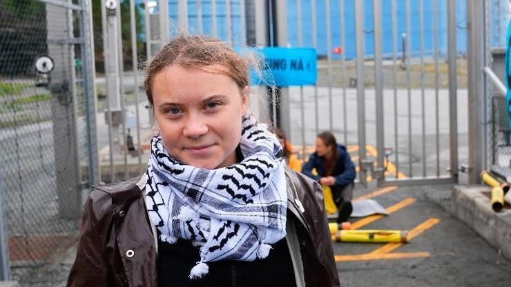 Greta Thunberg, Kopenhagdaki Gazze protestosunda gözaltına alındı