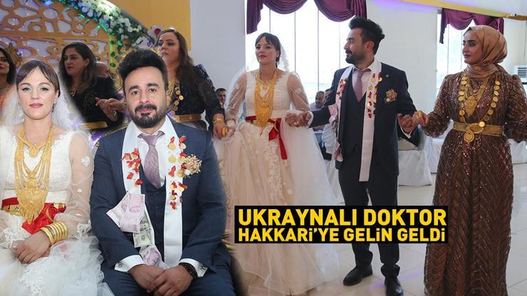 Ukraynalı doktor, Hakkariye gelin geldi 2 gün süren düğünle evlendiler