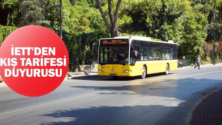 İETT kış tarifesi nedir, başladı mı, ne zamana kadar İETTden kış tarifesi duyurusu