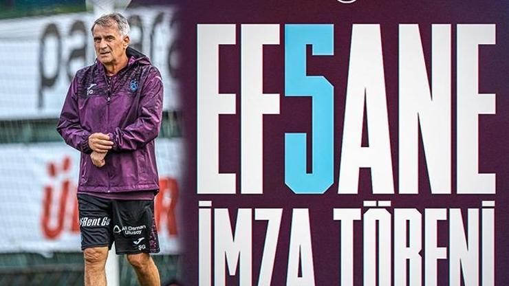 Trabzonspor’da Şenol Güneş’e imza töreni