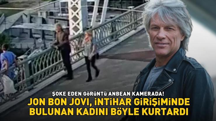 ŞOKE EDEN İNTİHAR GİRİŞİMİ 80lere damga vuran ünlü şarkıcı Jon Bon Jovi kadını böyle kurtardı