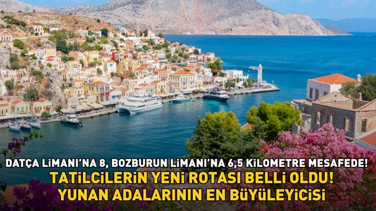 7 GÜNLÜK KAPIDA VİZE UYGULAMASI SUNAN YUNAN ADALARININ EN BÜYÜLEYİCİSİ Datça Limanına 8, Bozburun Limanına 6,5 km mesafede