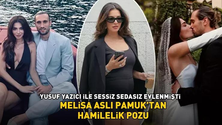 Melisa Aslı Pamuktan hamilelik pozu Yusuf Yazıcı kalp emojisi gönderdi