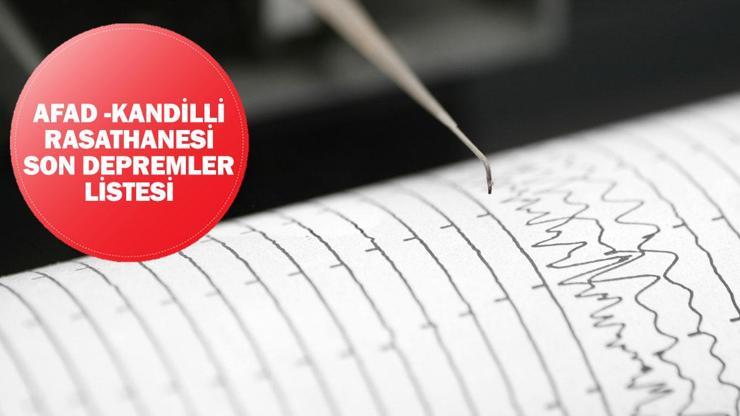 Deprem mi oldu, kaç büyüklüğünde 27 Eylül AFAD ve Kandilli Rasathanesi son depremler listesi