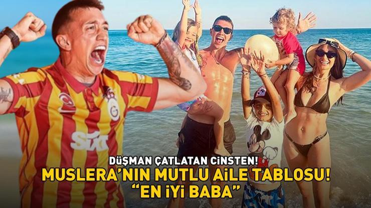 Galatasarayın yıldızı Musleranın mutlu aile tablosu EN İYİ BABA