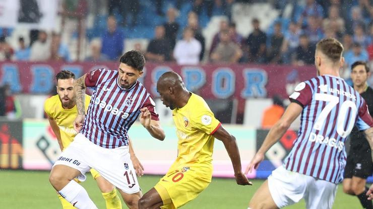 Trabzonspor, son dakikada puanı kurtardı Kayserispora şok...