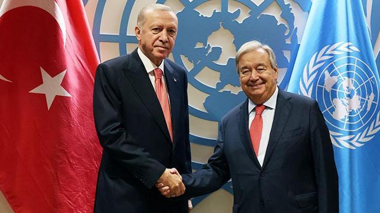 Son dakika haberi: Cumhurbaşkanı Erdoğan, Guterres ile görüştü