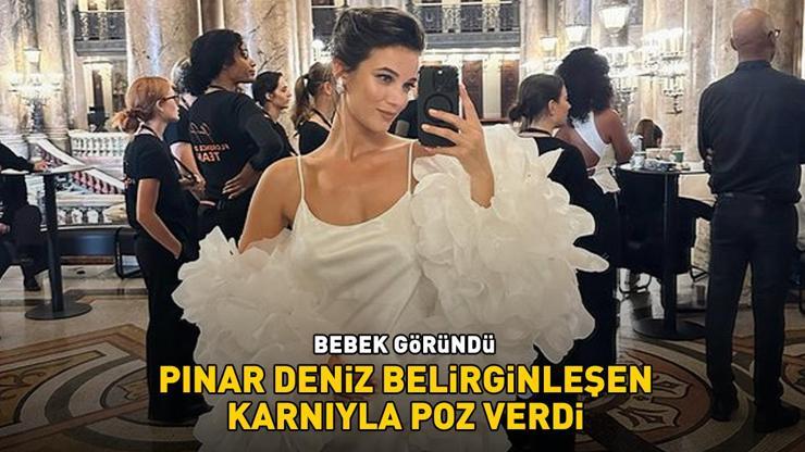 BEBEK GÖRÜNDÜ Pınar Deniz, belirginleşen karnıyla poz verdi