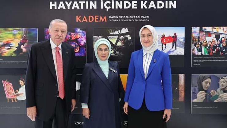 Cumhurbaşkanı Erdoğan ve eşi Emine Erdoğan, New York’ta KADEM’in fotoğraf sergisini gezdi