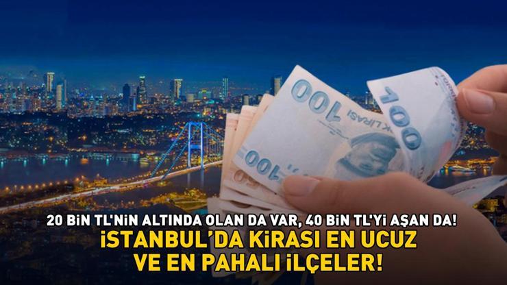 İSTANBULDA KİRASI EN YÜKSEK VE EN UCUZ İLÇELER 13.800 TLden başlıyor Beyoğlu, Kadıköy, Beşiktaş ve Sarıyerdeki fiyatlar şoke etti