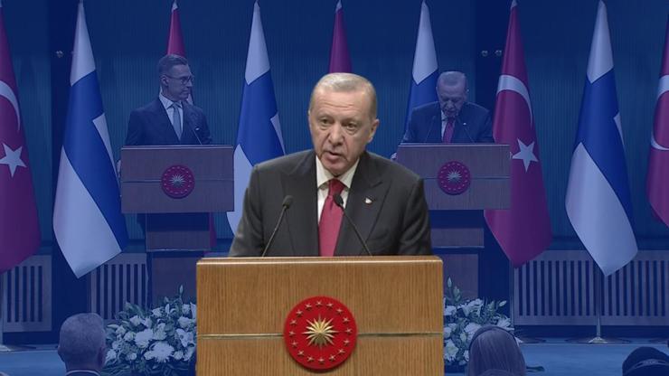 SON DAKİKA Finlandiya Cumhurbaşkanı ile ortak basın toplantısı: Erdoğan: Lübnan halkının yanındayız