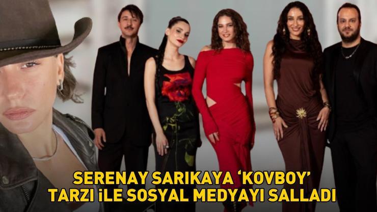 Kimler Geldi Kimler Geçtinin yıldızı Serenay Sarıkaya kovboy tarzıyla büyüledi