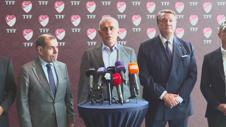 TFF Başkanı İbrahim Hacıosmanoğlundan, 4 büyük kulübün başkanıyla açıklama