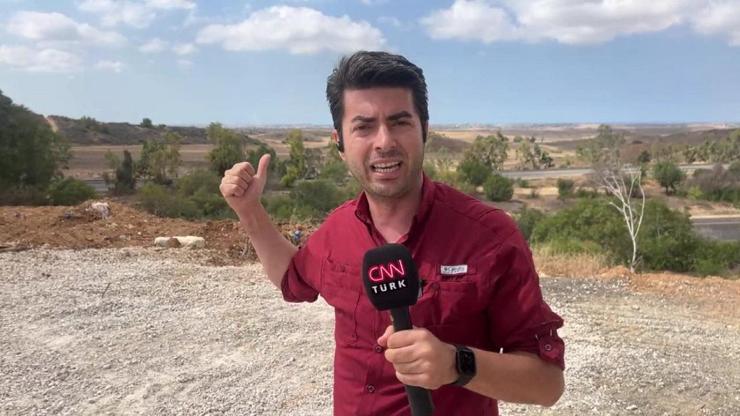 VİDEO | Saldırı anı CNN TÜRK kamerasında: Hamas Gazzeden İsraile roket attı