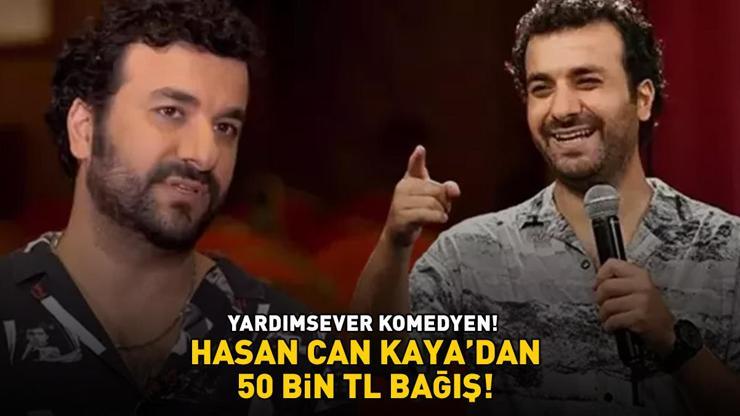 Konuşanlar sunucusu Hasan Can Kayadan 50 bin TL bağış Yardımsever komedyen