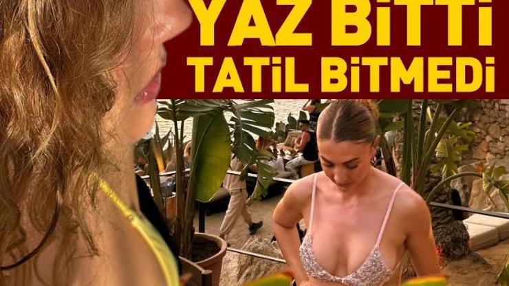 YAZ BİTTİ TATİL BİTMEDİ Locasındaki pozlarına yorum yağdı Böyle güzel bir kadının nasıl sevgilisi olmaz