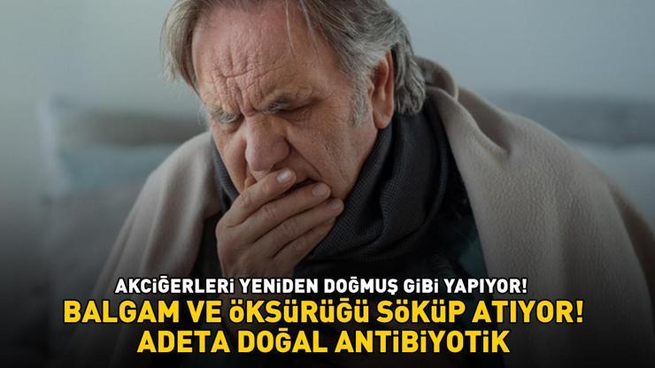 Akciğerleri Yeniden Doğmuş Gibi Yapıyor... Balgam Ve Öksürük Ne Varsa Söküp Atıyor Adeta Doğal Antibiyotik