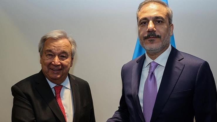 Dışişleri Bakanı Fidan, Guterres ile görüştü