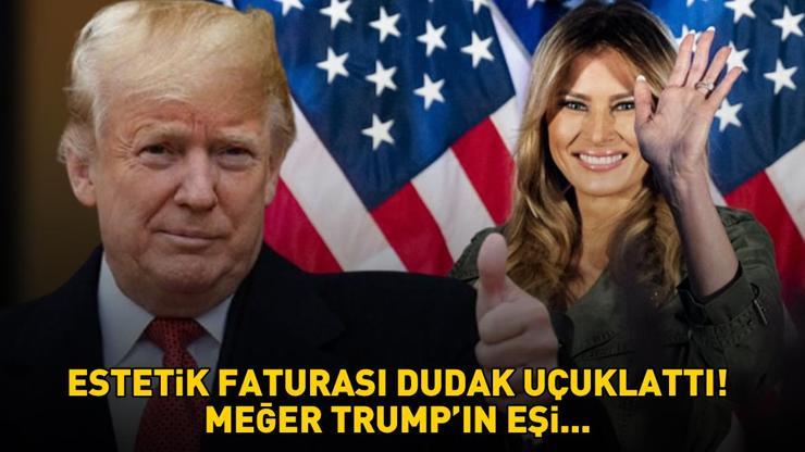 ESTETİK FATURASI DUDAK UÇUKLATTI ABD başkan adayı Donald Trumpın eşi pürüzsüz cildini 50 bin dolarlık operasyona borçlu