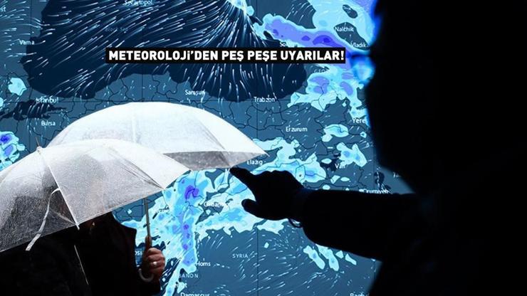 Dikkat Meteoroloji il il uyardı: Kuvvetli gelecek Sağanak, rüzgar, sis...