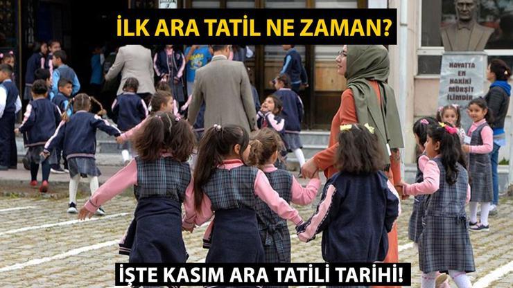 ARA TATİL NE ZAMAN MEB 2024 Kasım ara tatili hangi tarihte 9 gün tatil