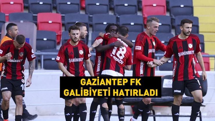 Gaziantep FK, 3 puanı 3 golle aldı