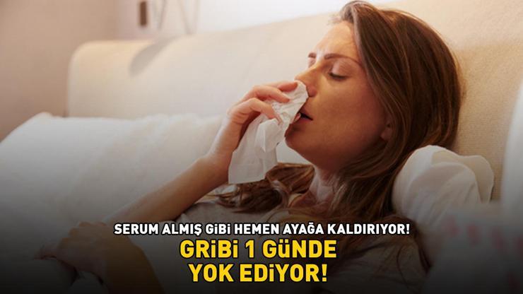 GRİBİ HIZLICA GEÇİRİYOR Serum almış gibi hemen ayağa kaldırıyor Yüksek ateş, öksürük, boğaz ağrısı, burun akıntısı...