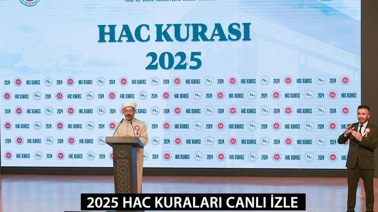 2025 HAC KURALARI CANLI İZLE Diyanet 2025 hac kurası çekilişi canlı yayın izle Hac kurası hangi kanalda