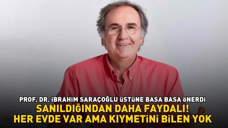 Prof. Dr. İbrahim Saraçoğlu üstüne basa basa önerdi 4 malzemeyle hazırlanıyor, bağırsakları motor gibi çalıştırıyor