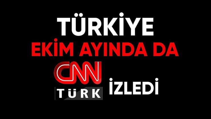 Türkiye ekim ayında da CNN TÜRK izledi