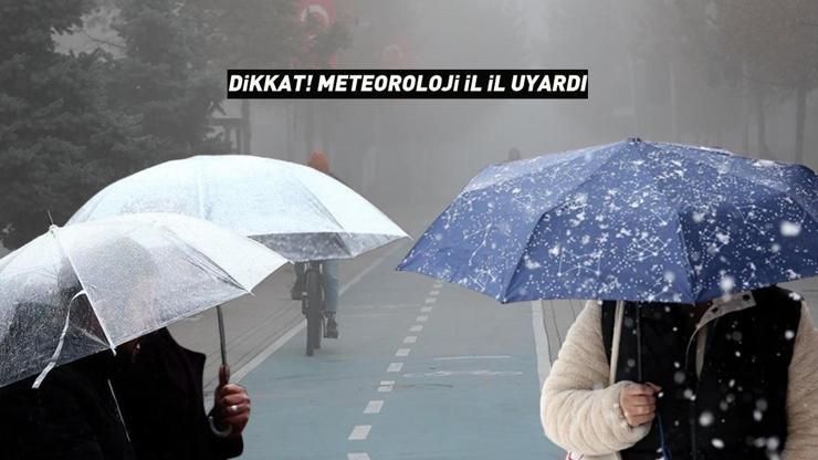 Dikkat, birçok ilde etkili olacak Meteoroloji tek tek uyardı: Kar, sağanak, sis ve pus...