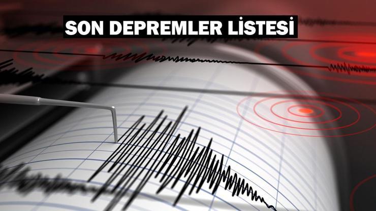 Deprem mi oldu 5 Kasım AFAD ve Kandilli Rasathanesi son depremler listesi