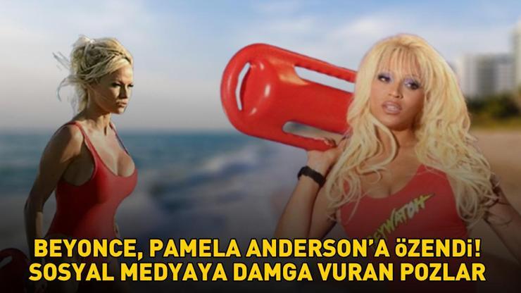 Beyonce, Pamela Andersona özendi Sahil Güvenlikin ikonik karakterini birebir kopyaladı